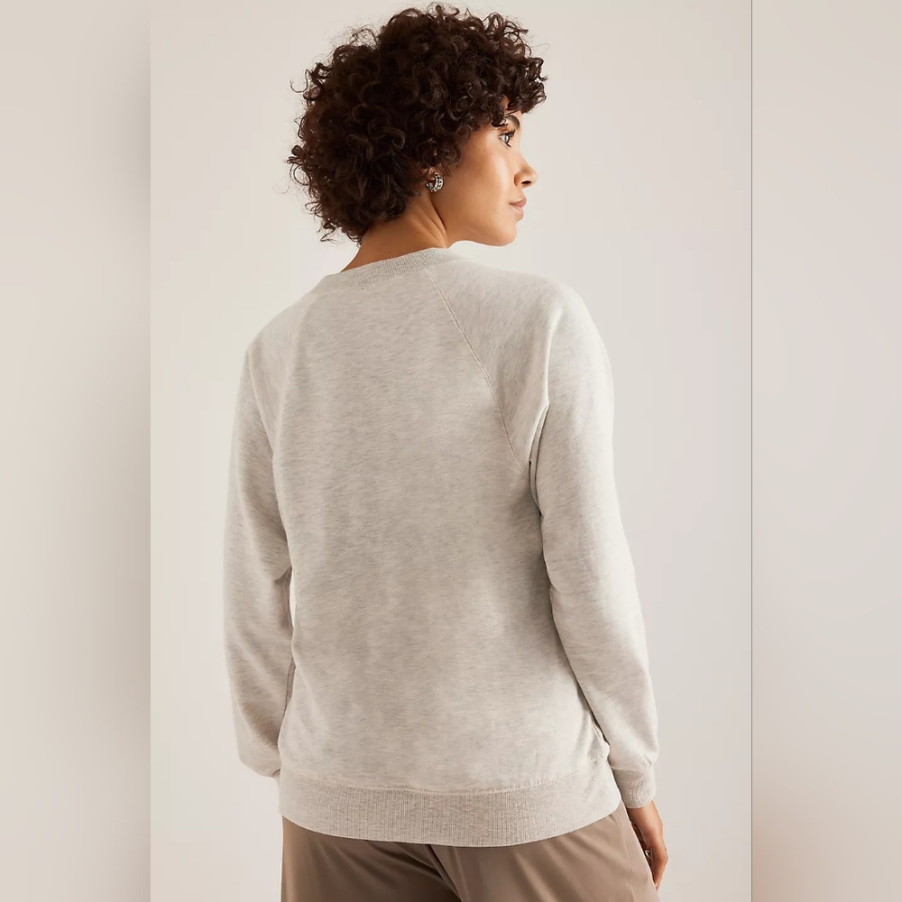 Anthropologie Anthropologie Gray Crew-Neck Graphic Sweatshirt Saddle Up M - Picture 5 of 8